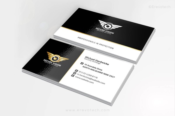 Business Card for Security Company